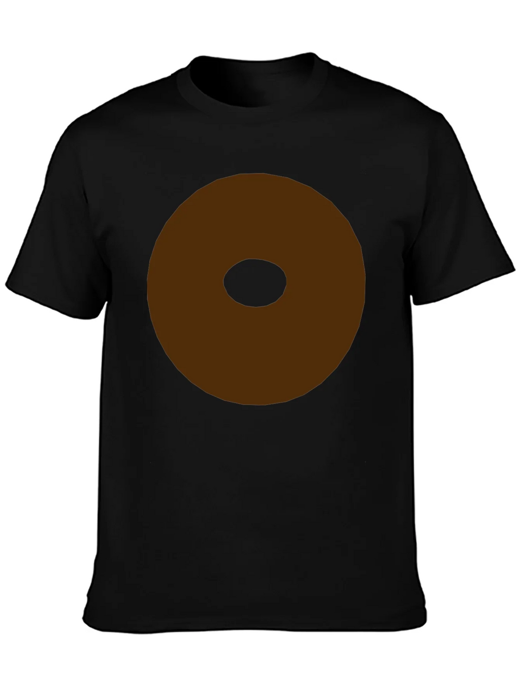 Minimalist Brown Donut Graphic T-Shirt product image 6