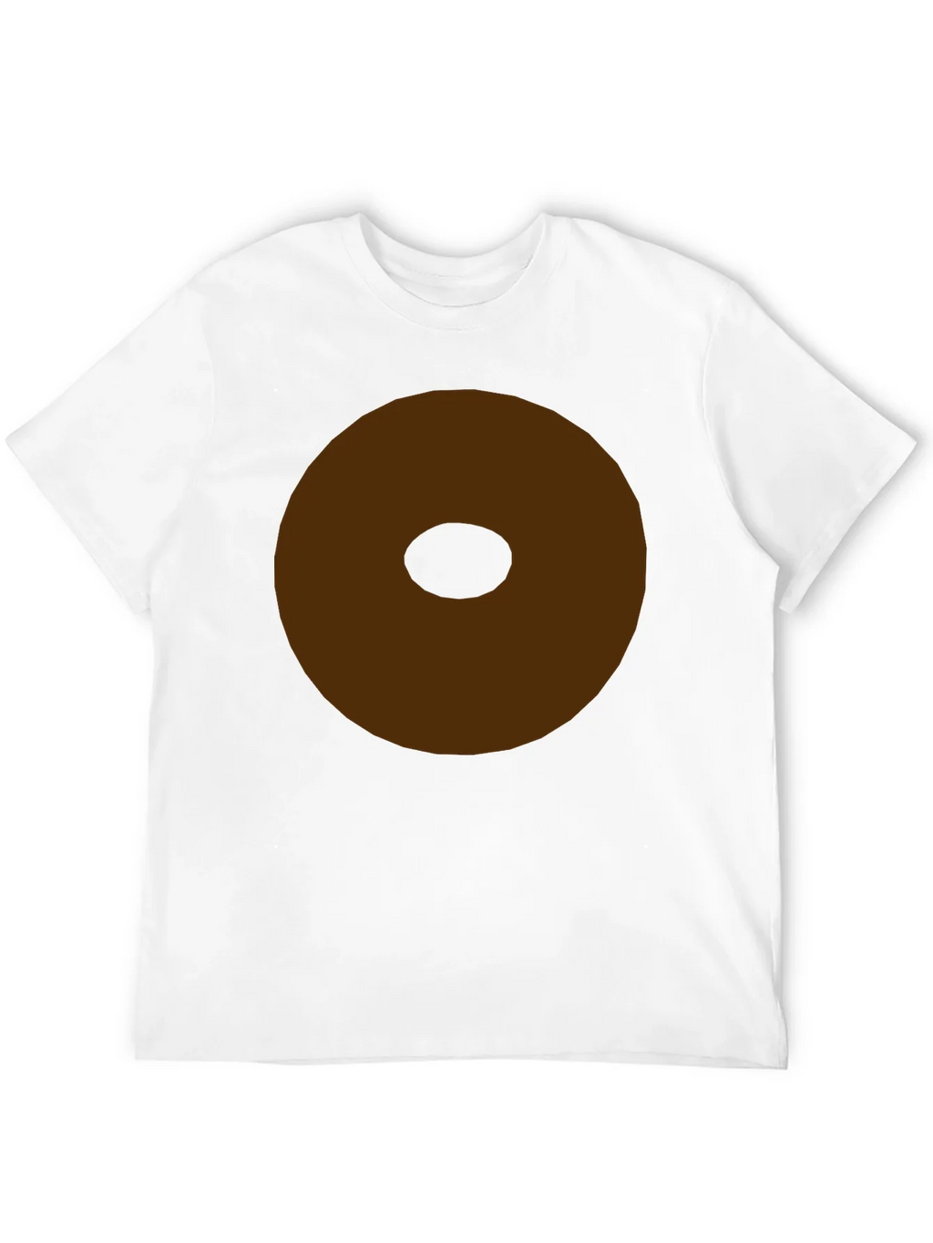 Minimalist Brown Donut Graphic T-Shirt product image 3