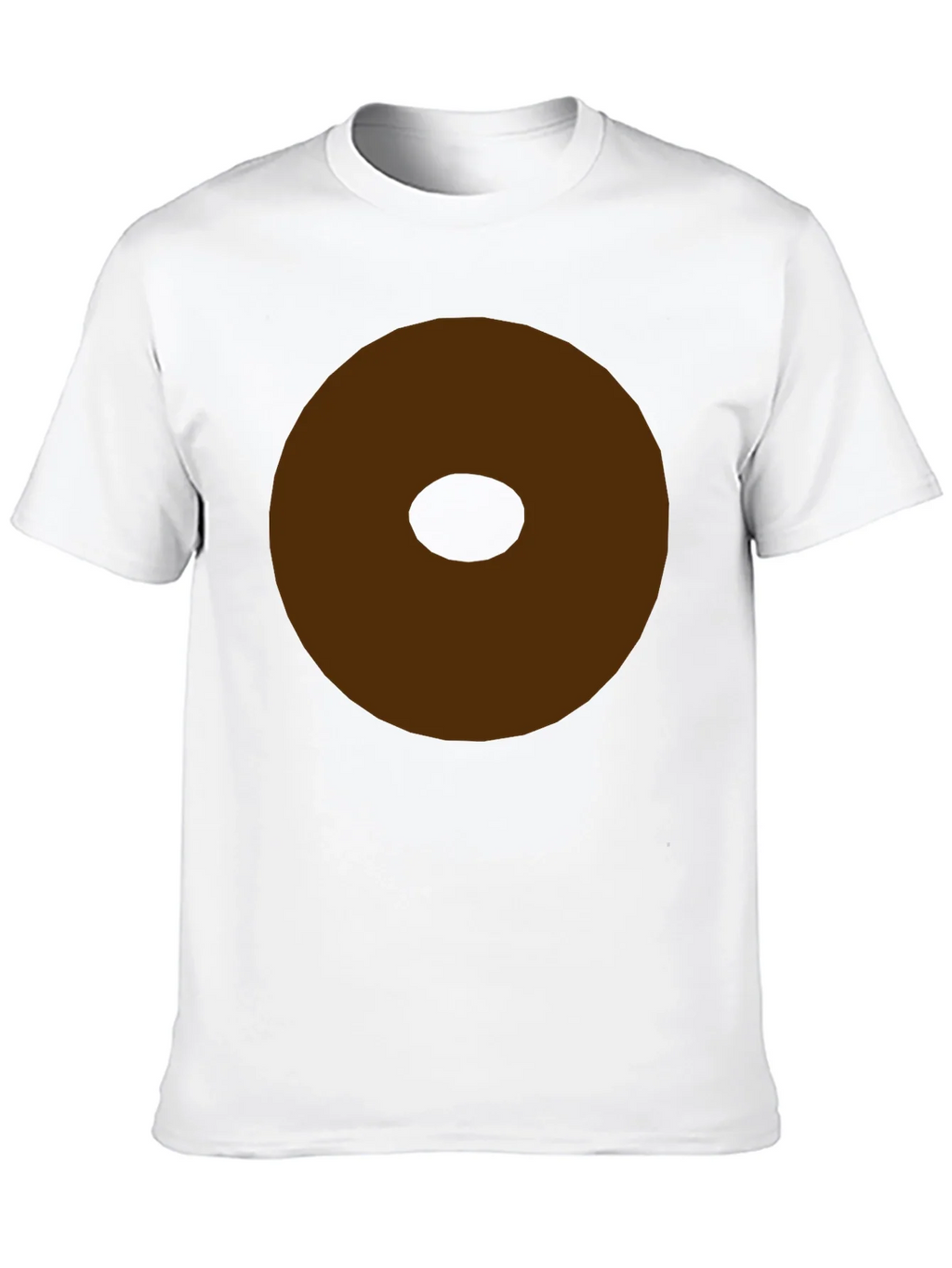 Minimalist Brown Donut Graphic T-Shirt product image 12