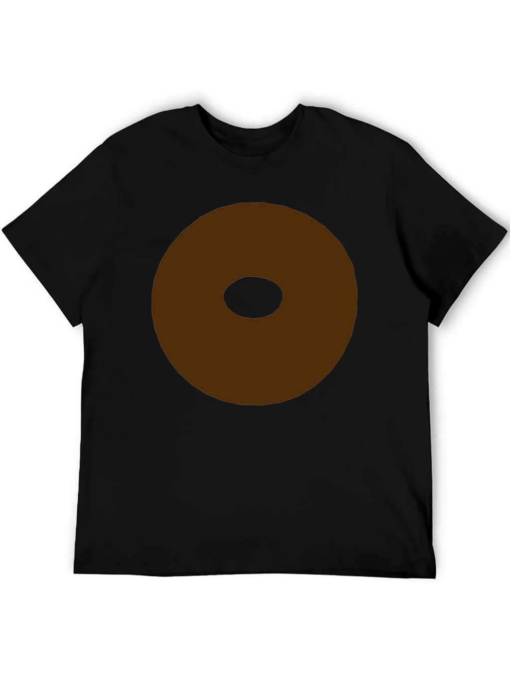 Minimalist Brown Donut Graphic T-Shirt product image 8