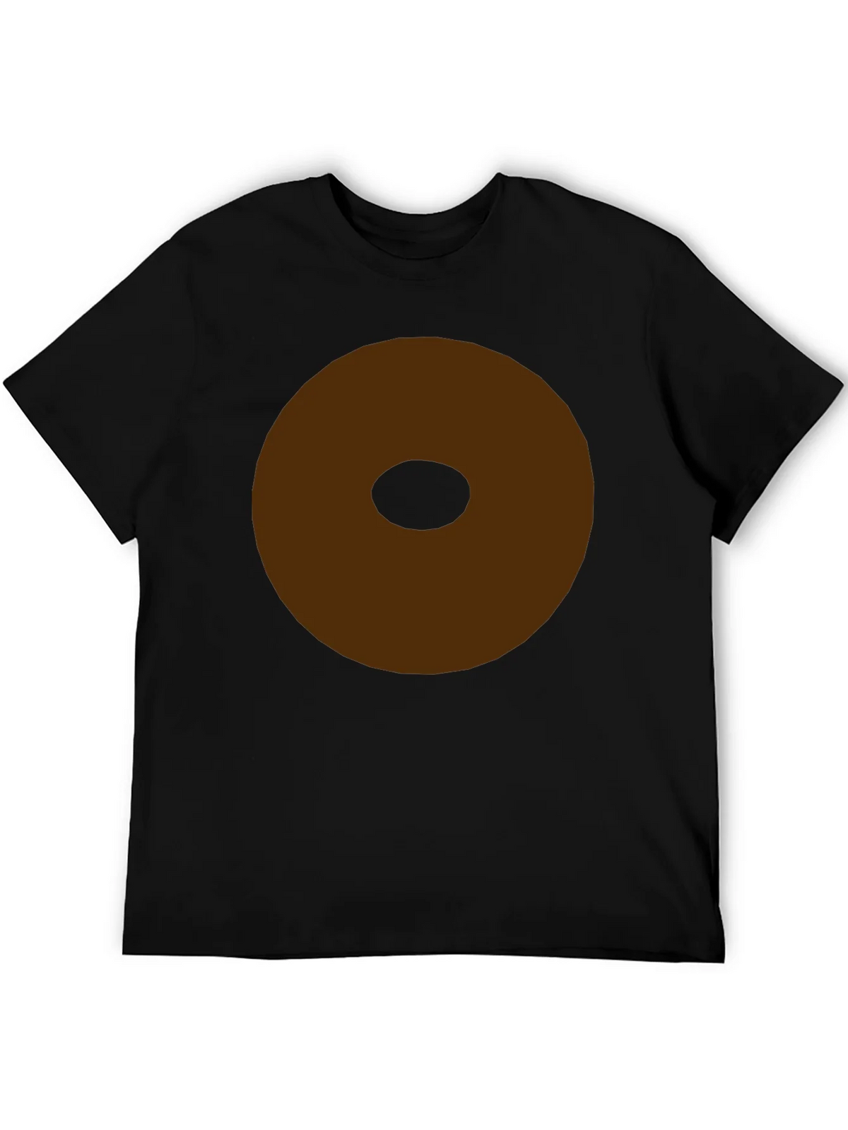 Minimalist Brown Donut Graphic T-Shirt product image 8