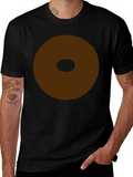 Minimalist Brown Donut Graphic T-Shirt product image 1