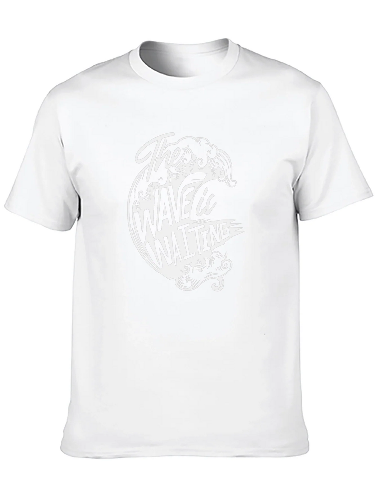 The Wave is Waiting Graphic Black T-Shirt product image 9