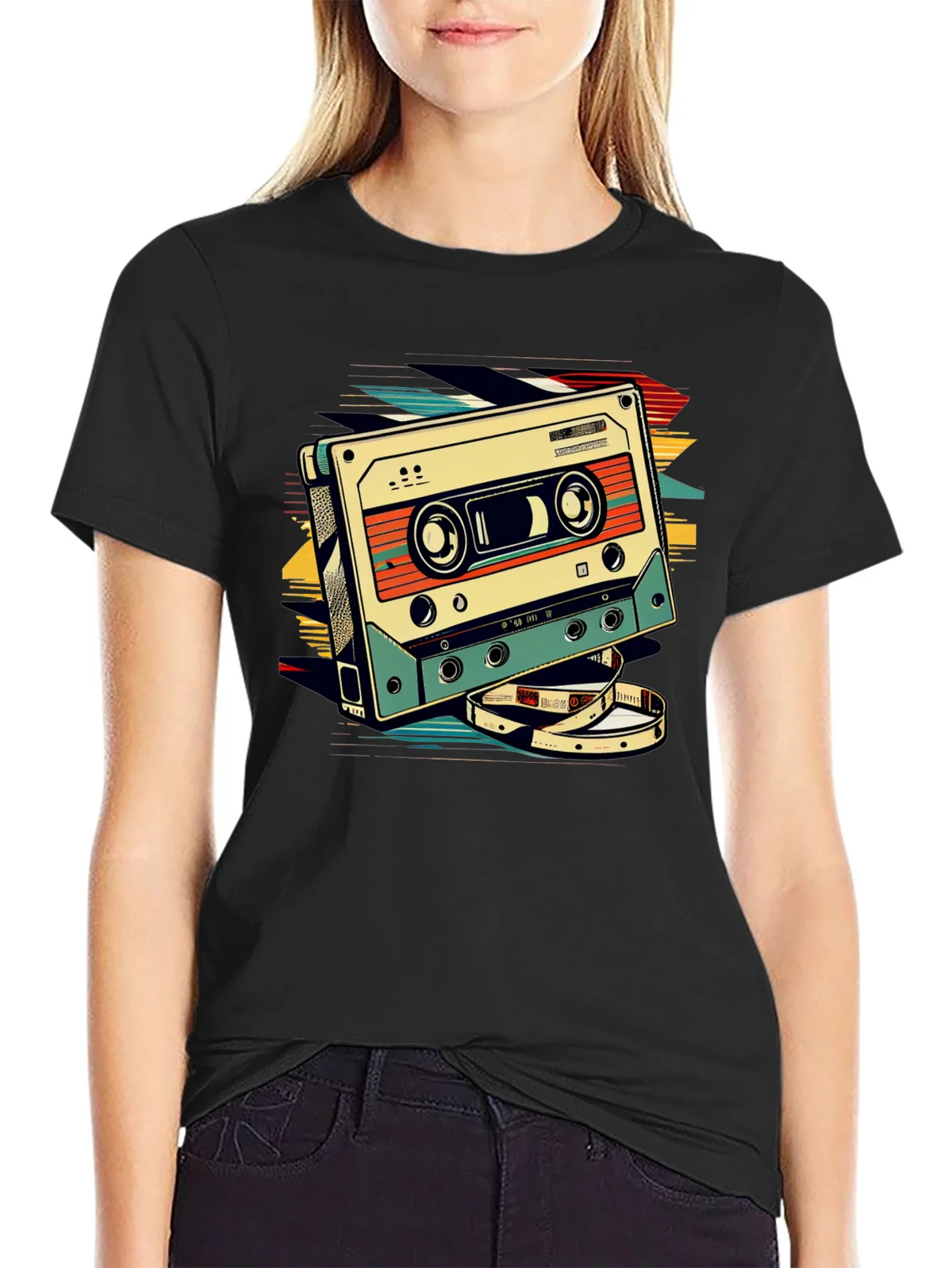 Retro Cassette Graphic T-Shirt - Vintage Style product image 5