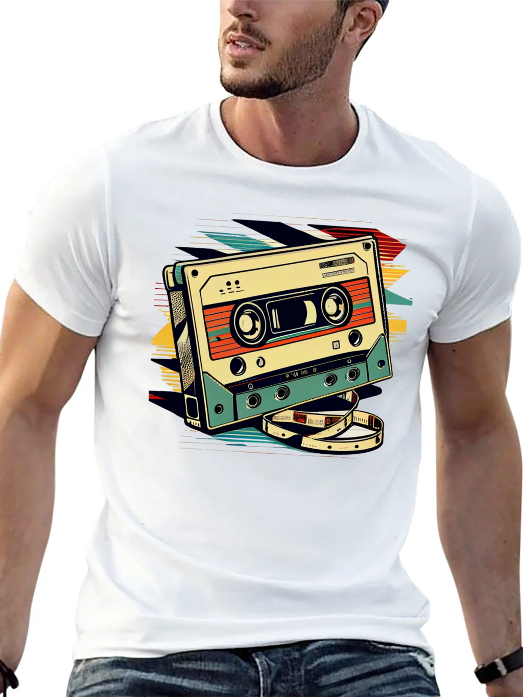 Retro Cassette Graphic T-Shirt - Vintage Style product image 4