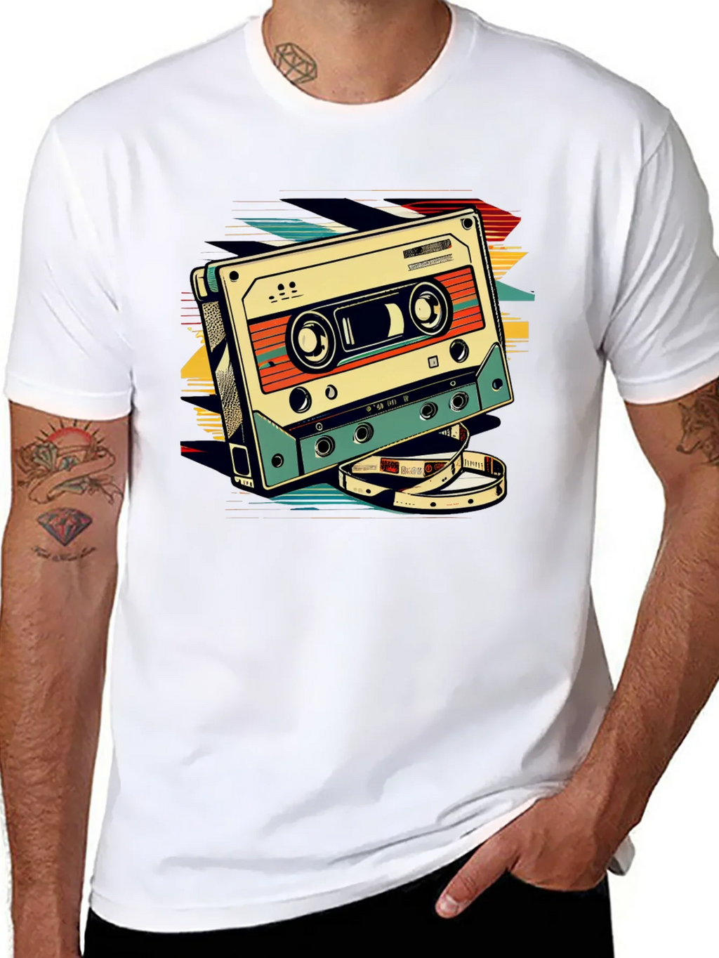 Retro Cassette Graphic T-Shirt - Vintage Style product image 10