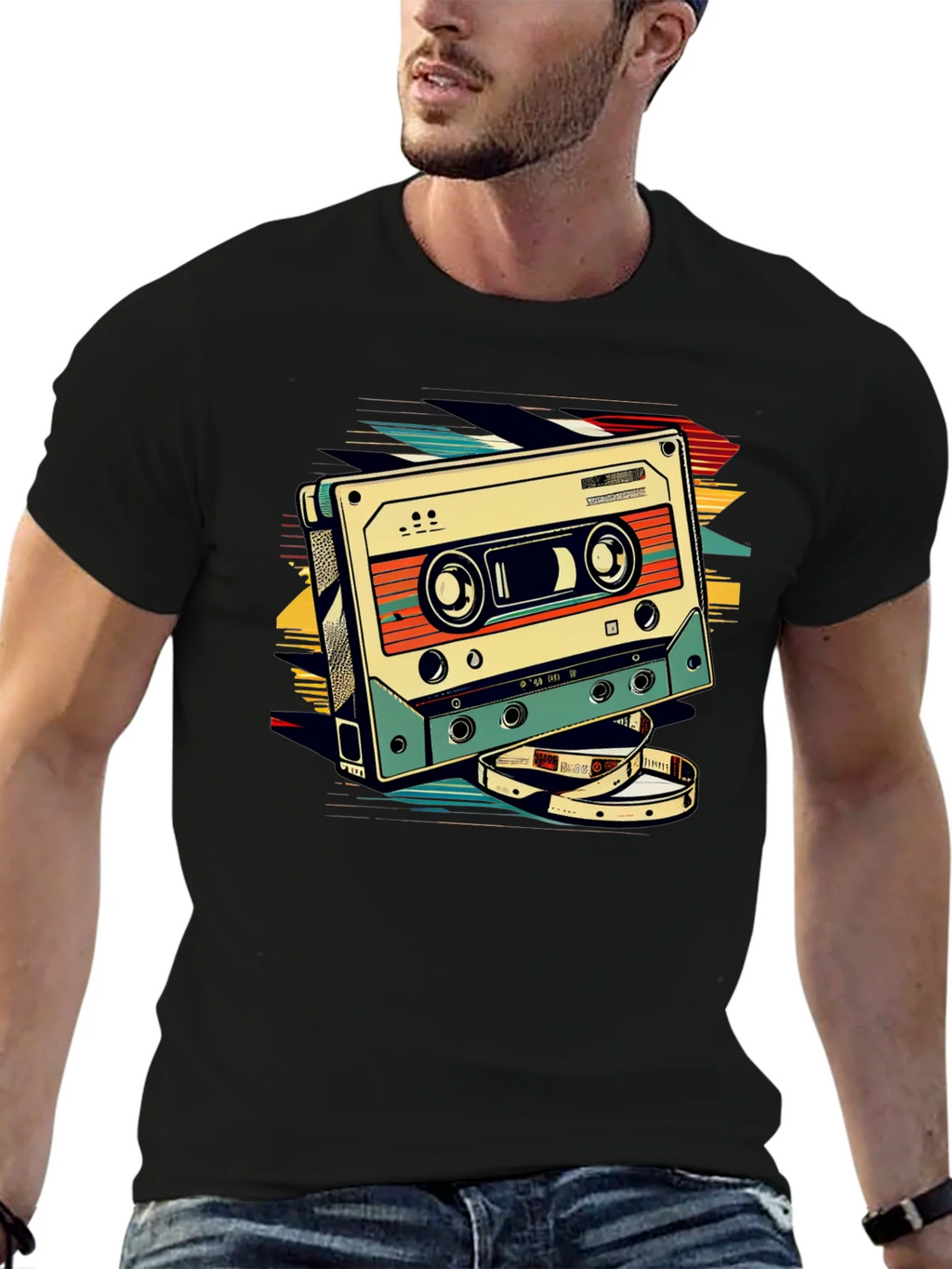 Retro Cassette Graphic T-Shirt - Vintage Style product image 9