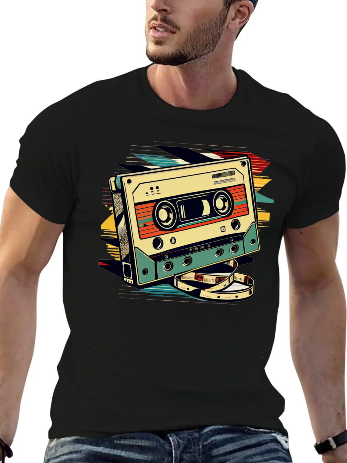 Retro Cassette Graphic T-Shirt - Vintage Style product image 9