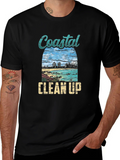 Coastal Clean Up Graphic Tee - Black product image 1
