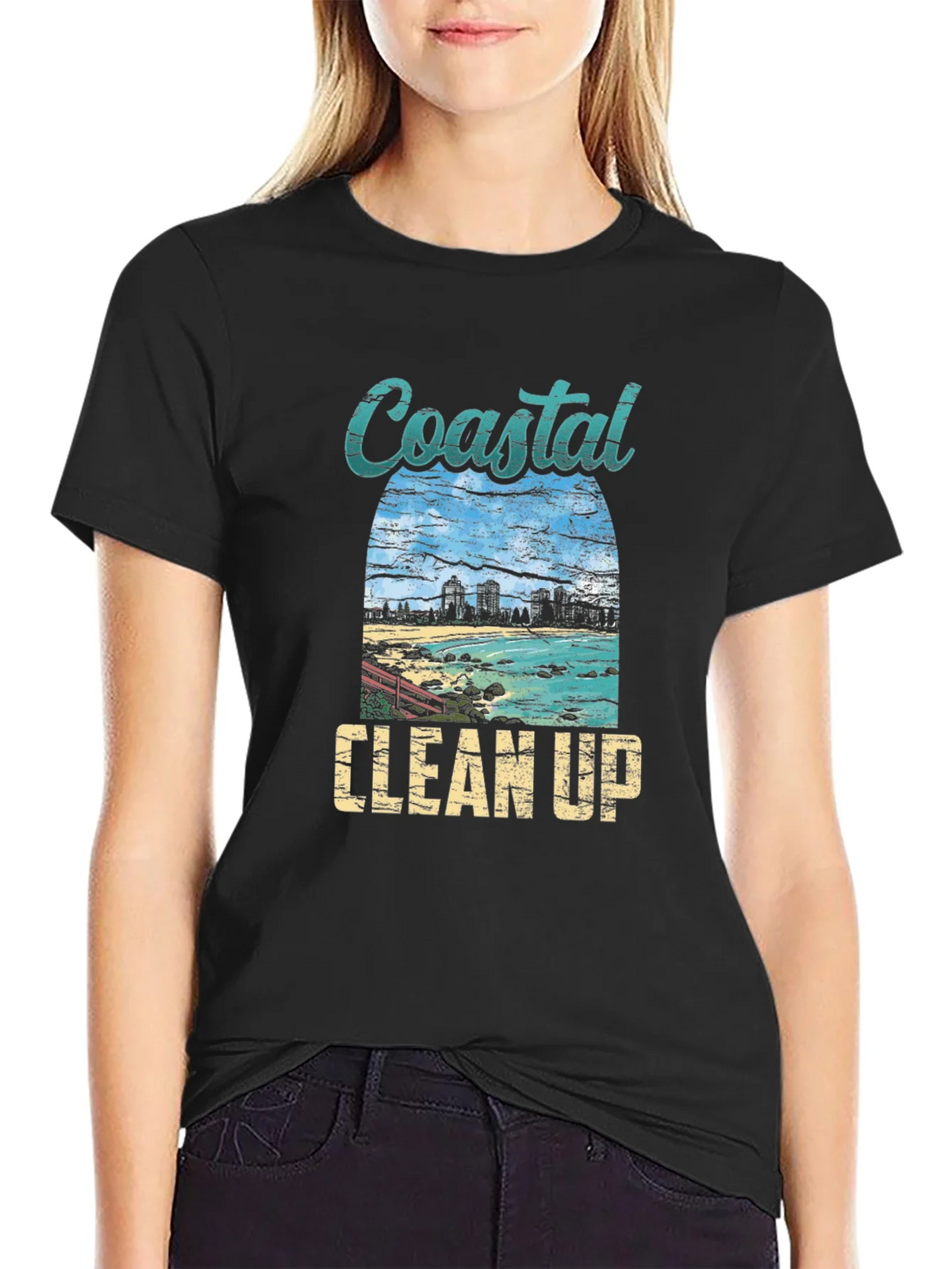 Coastal Clean Up Graphic Tee - Black product image 2
