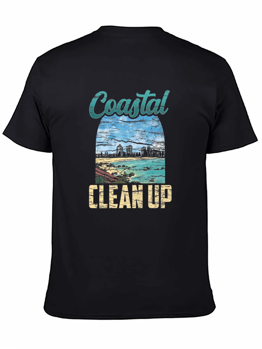 Coastal Clean Up Graphic Tee - Black product image 4
