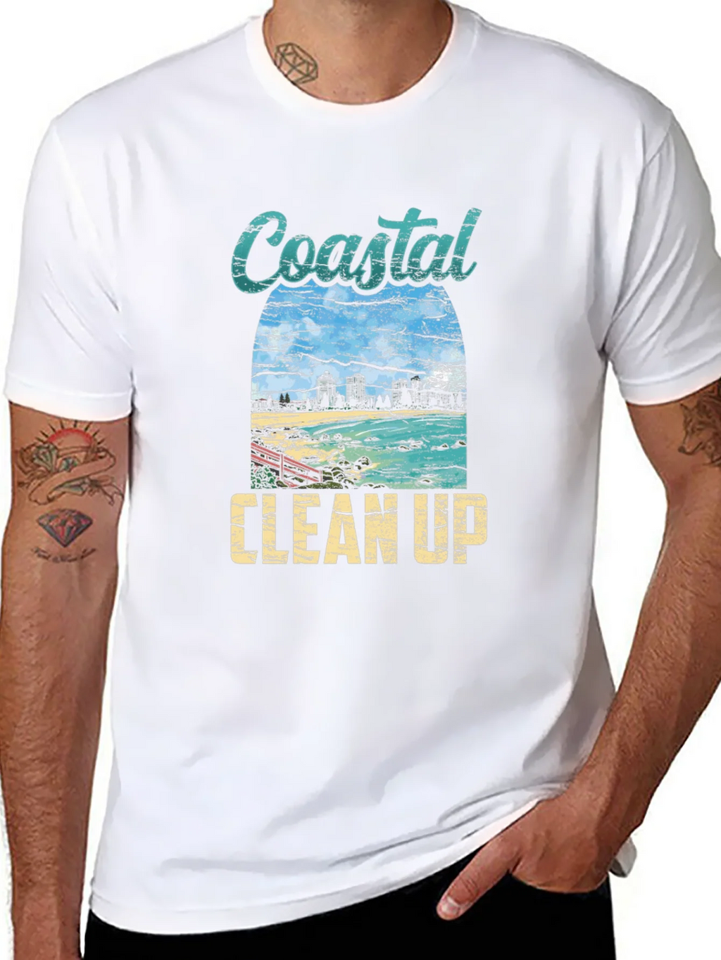 Coastal Clean Up Graphic Tee - Black product image 7