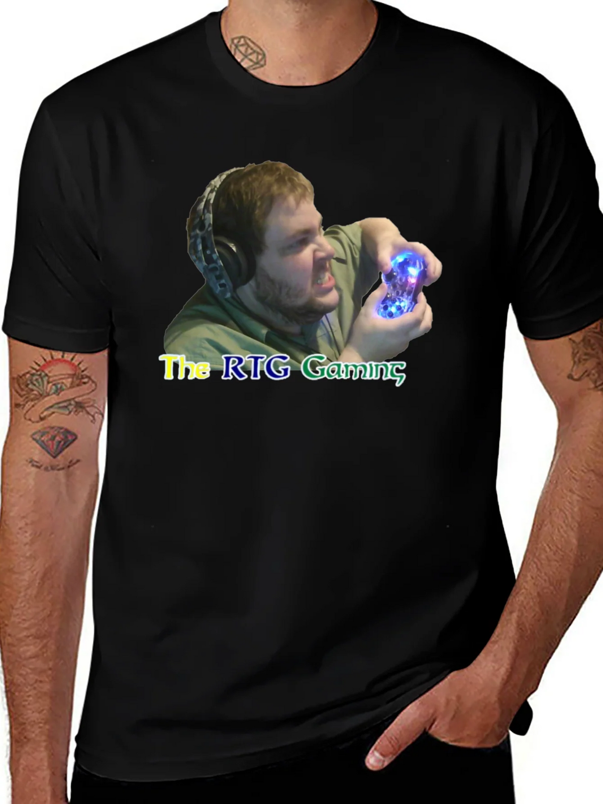 The RTG Gaming Black T-Shirt product image 1
