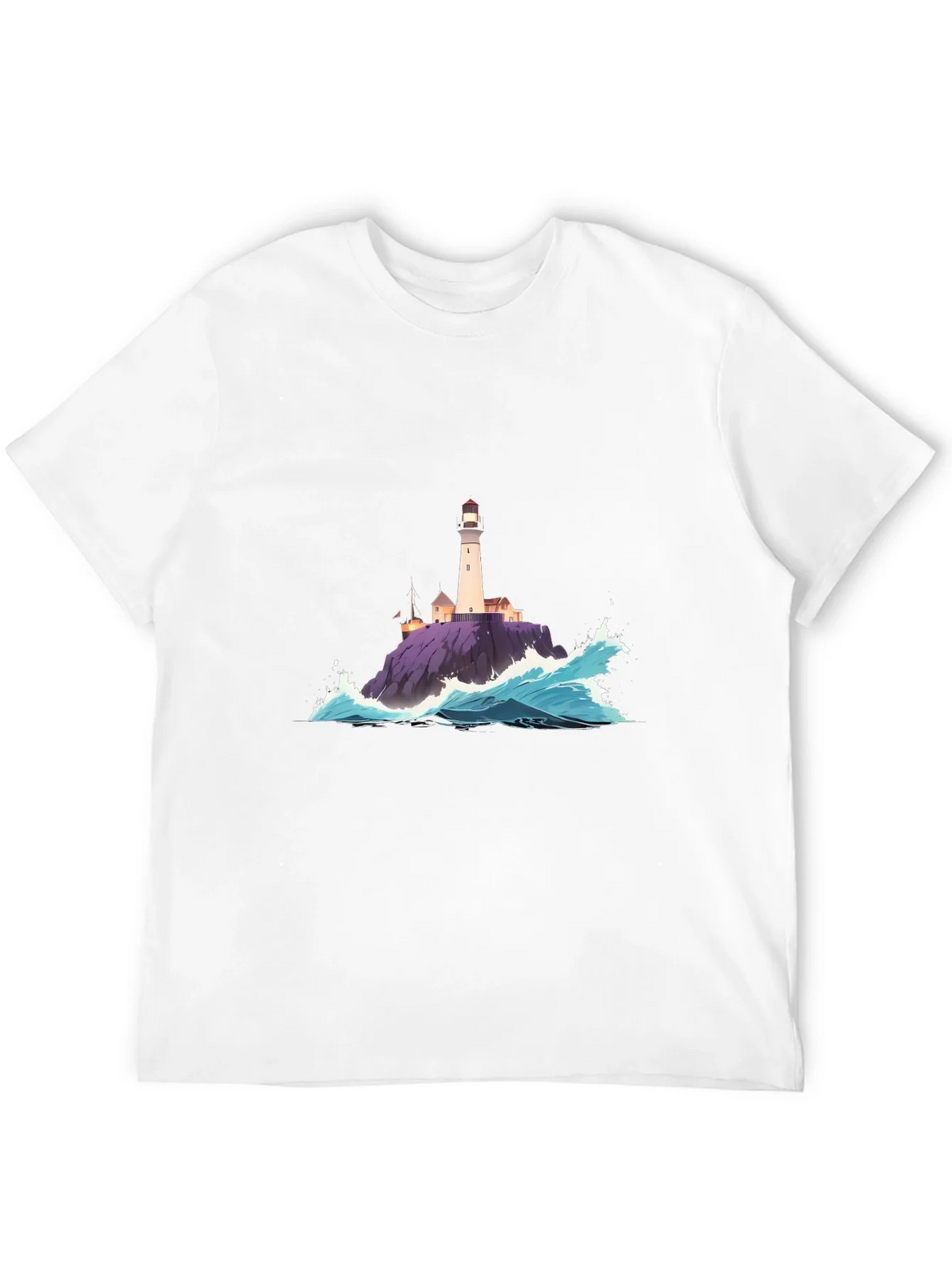 Lighthouse Wave Graphic Tee - Coastal Style product image 3