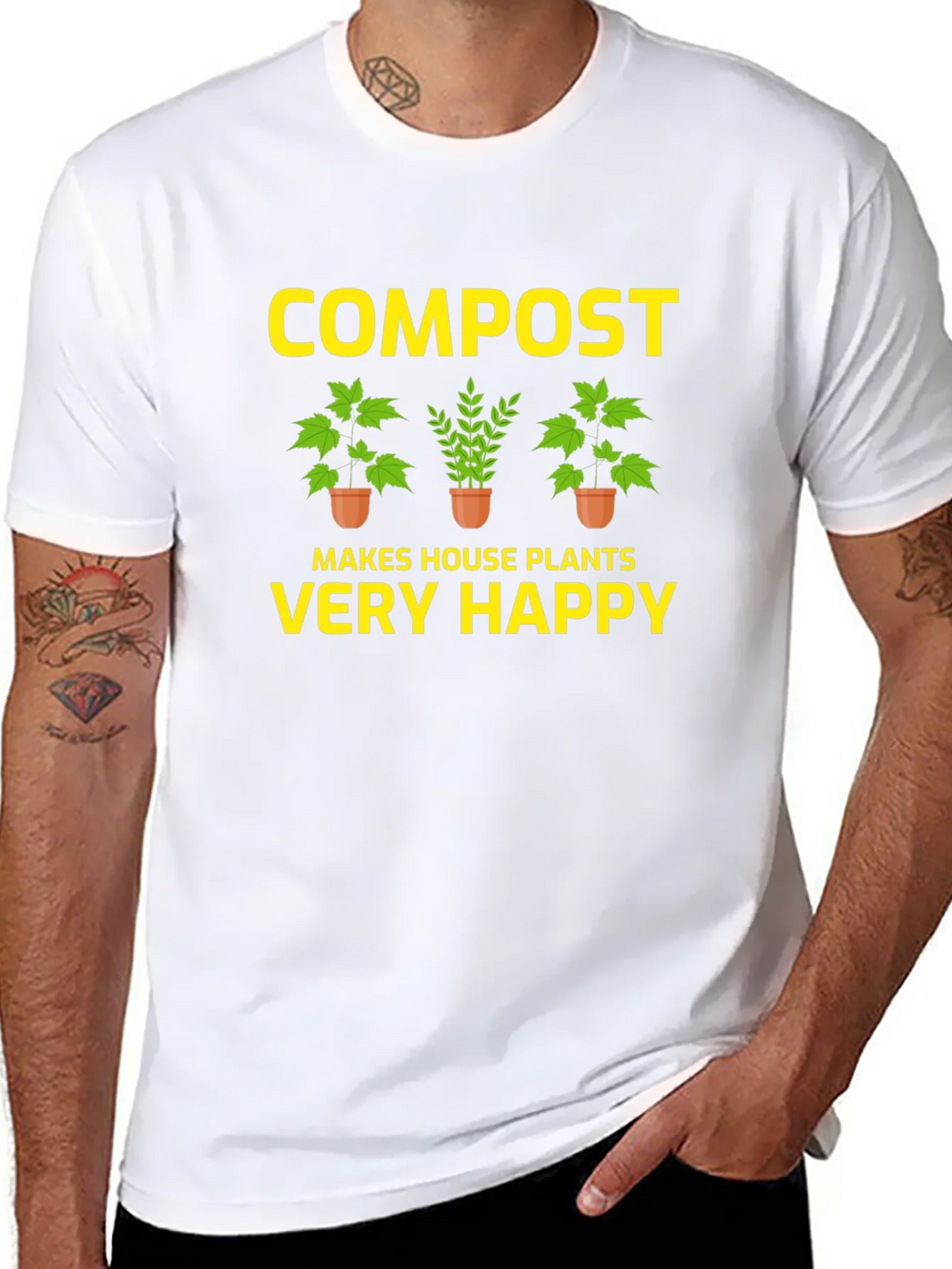 Compost Makes House Plants Very Happy T-Shirt product image 7