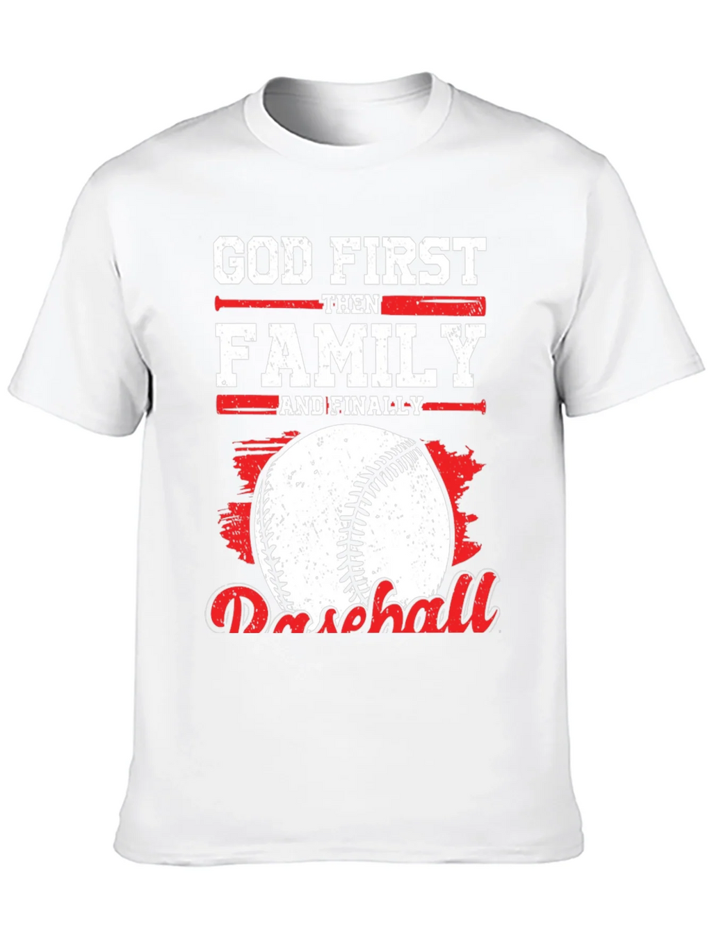 God First Family Then Baseball Graphic Tee product image 12