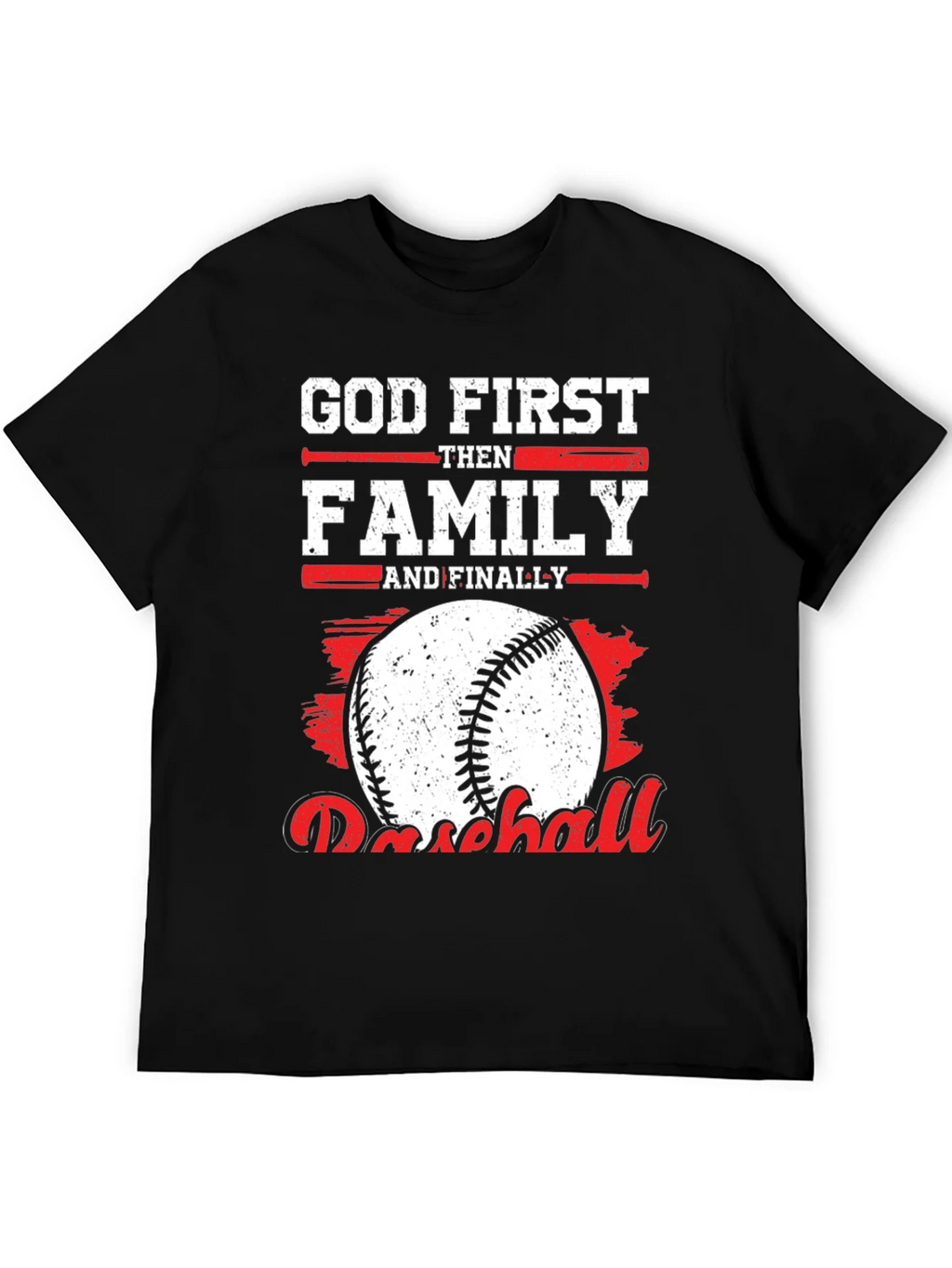 God First Family Then Baseball Graphic Tee product image 8