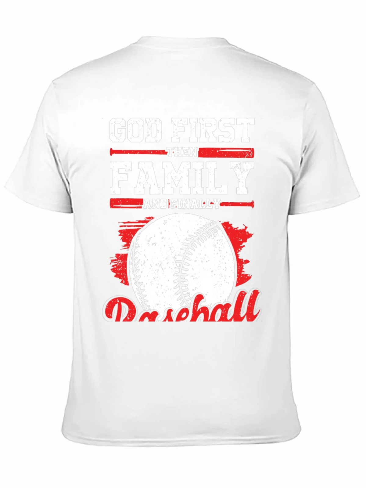 God First Family Then Baseball Graphic Tee product image 2