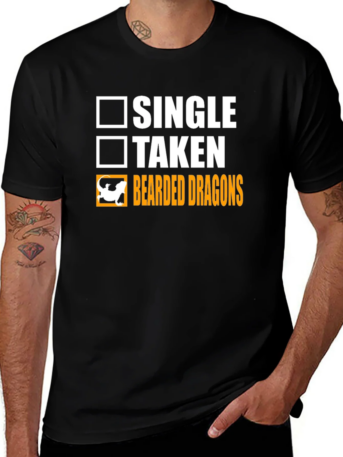 Bearded Dragons T-Shirt Single Taken Funny Tee product image 1