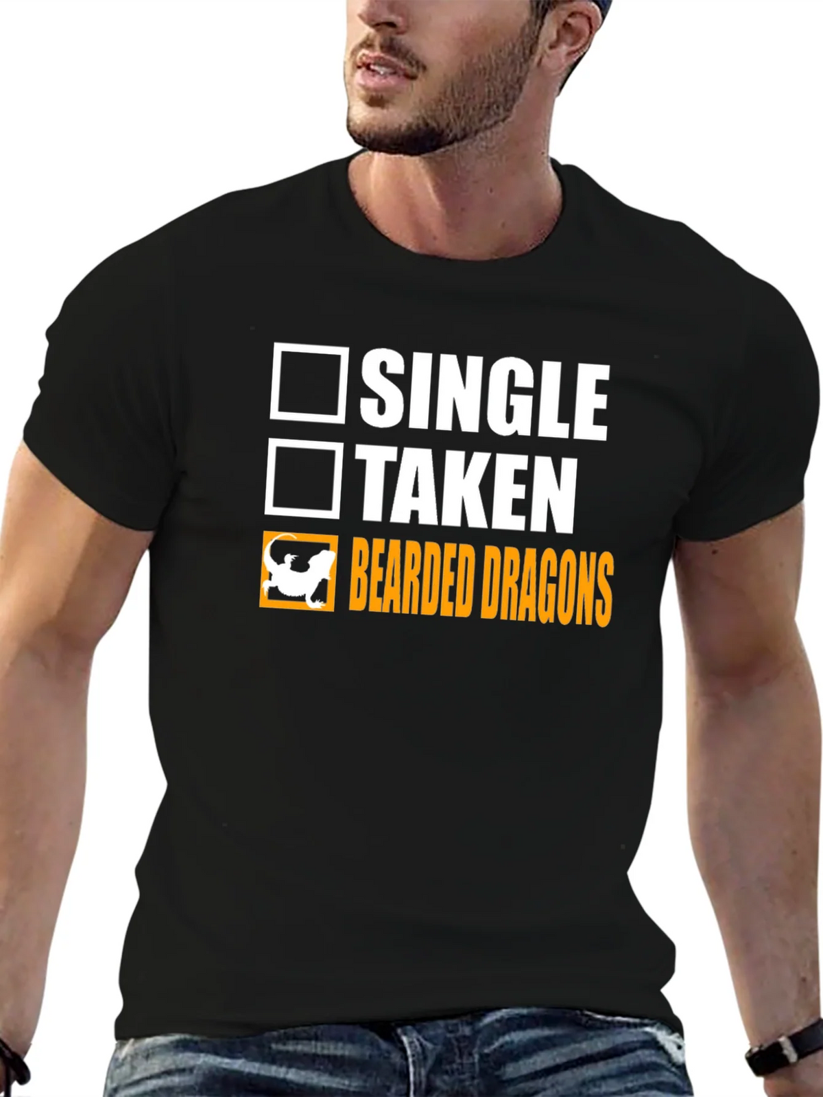 Bearded Dragons T-Shirt Single Taken Funny Tee product image 6