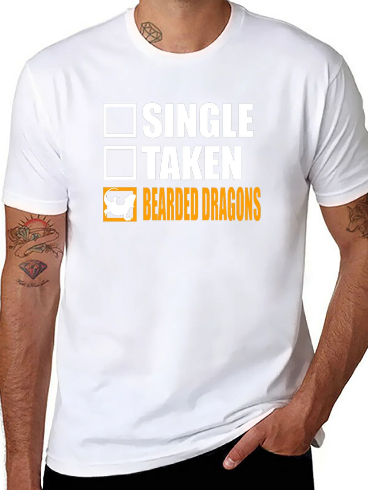Bearded Dragons T-Shirt Single Taken Funny Tee product image 7