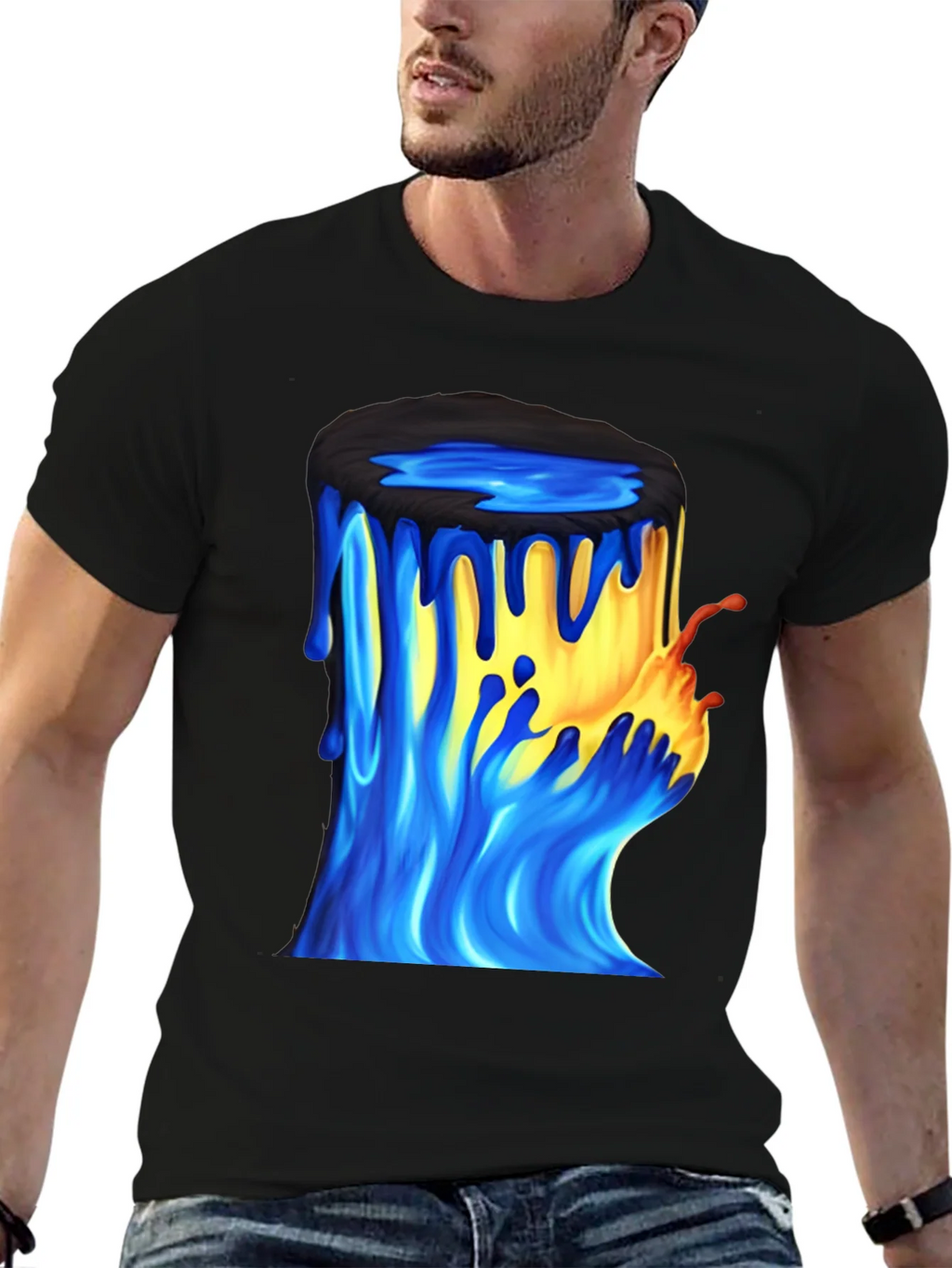 Paint Bucket Graphic Tee - Mens Black T-Shirt product image 9