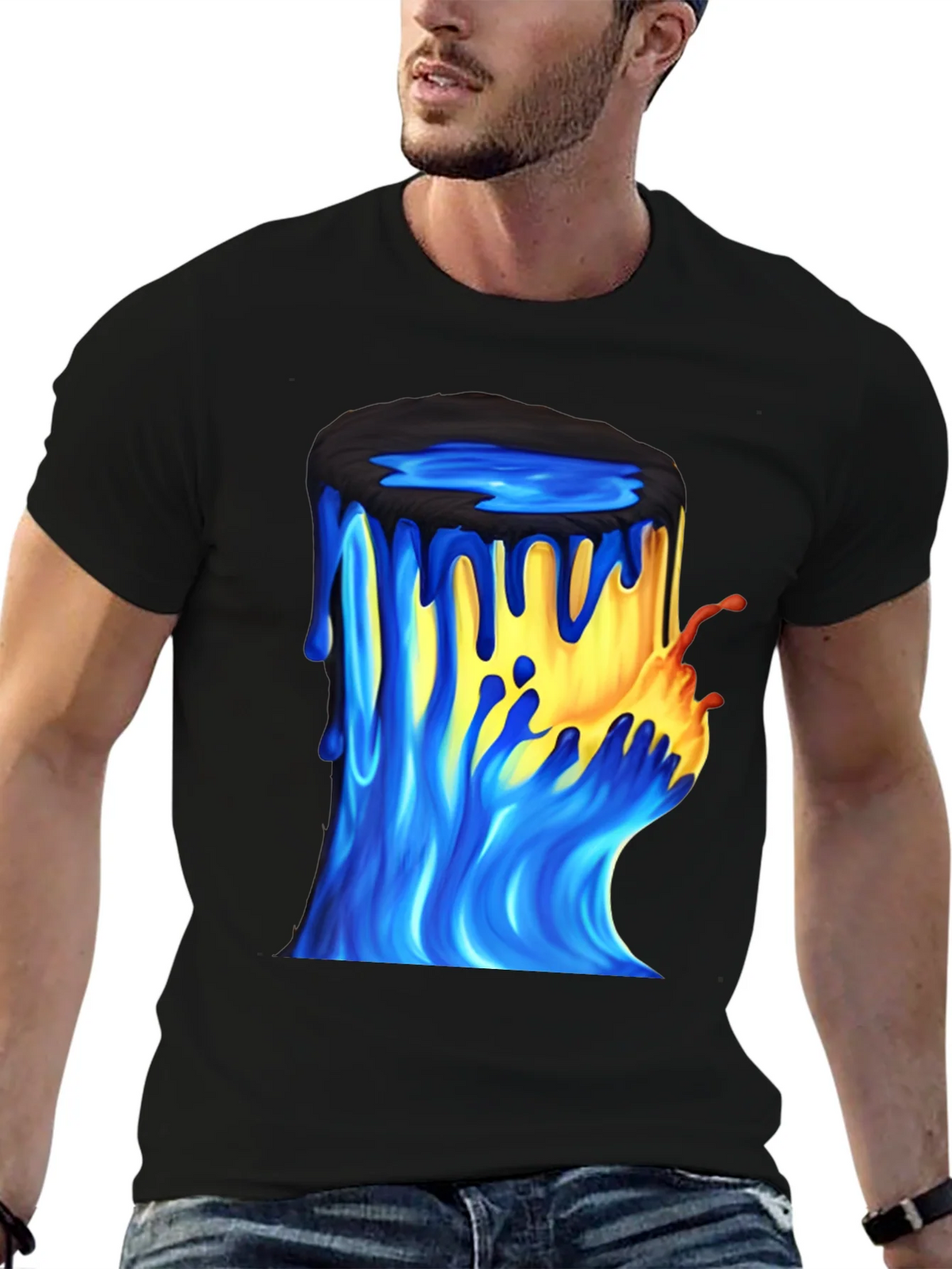 Paint Bucket Graphic Tee - Mens Black T-Shirt product image 9