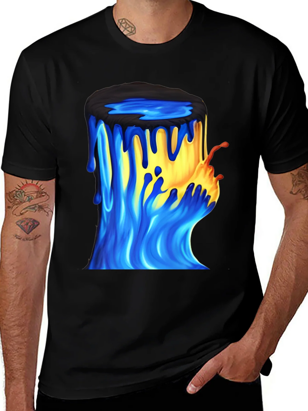 Paint Bucket Graphic Tee - Mens Black T-Shirt product image 1