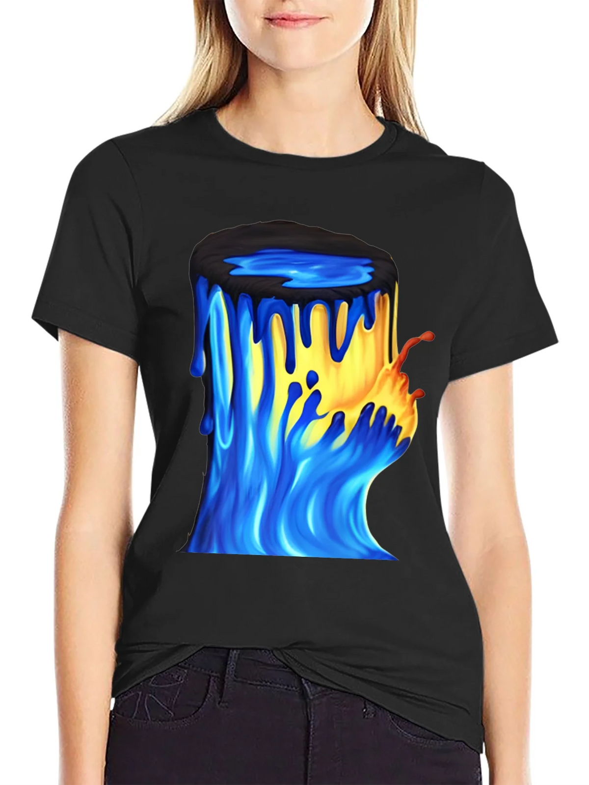 Paint Bucket Graphic Tee - Mens Black T-Shirt product image 5