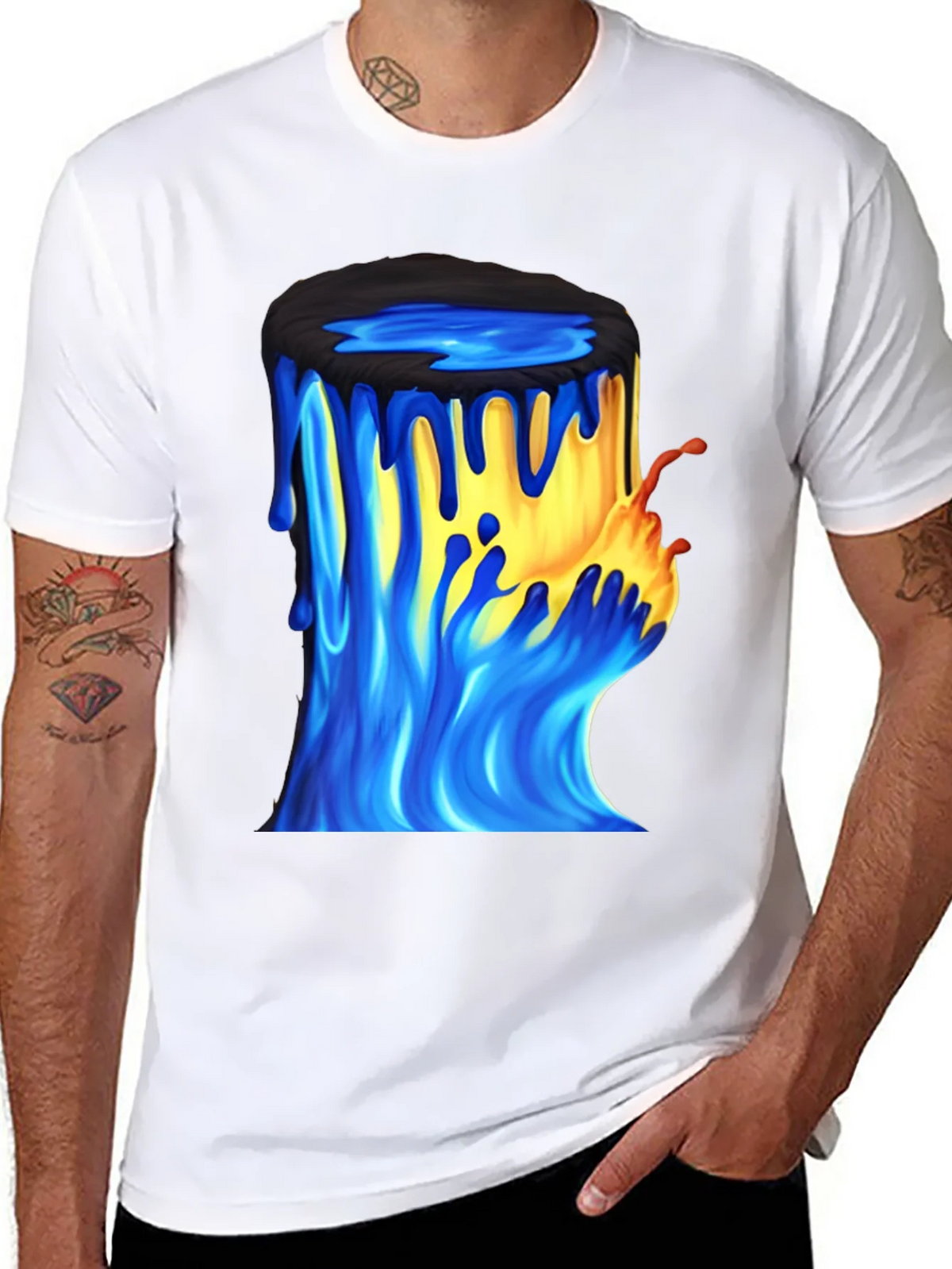 Paint Bucket Graphic Tee - Mens Black T-Shirt product image 10