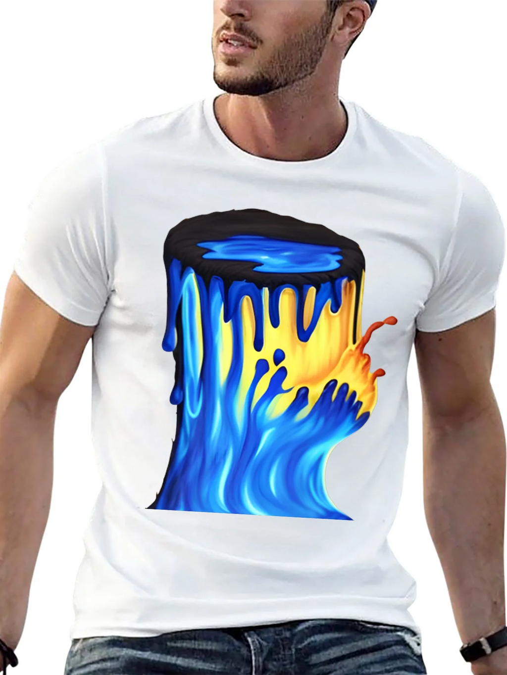 Paint Bucket Graphic Tee - Mens Black T-Shirt product image 4