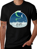 Northern Lights Deer Graphic Tee product image 1