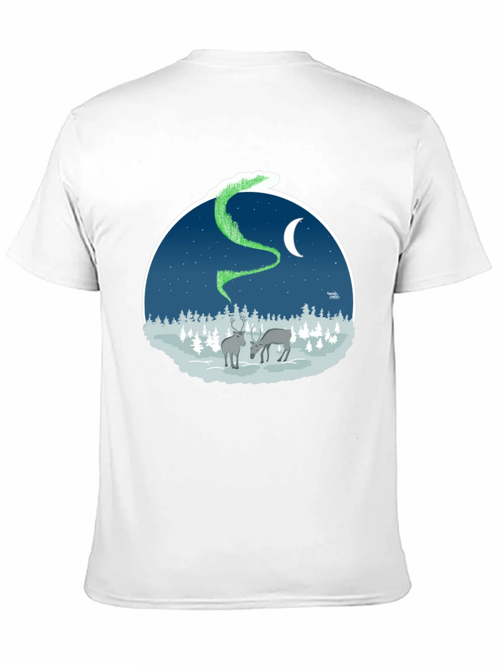 Northern Lights Deer Graphic Tee product image 10