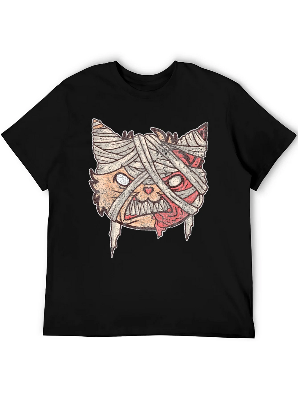 Mummy Cat Graphic Tee - Halloween Style product image 5