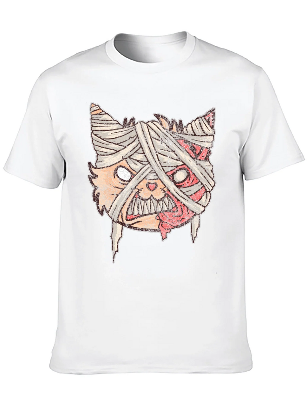 Mummy Cat Graphic Tee - Halloween Style product image 9