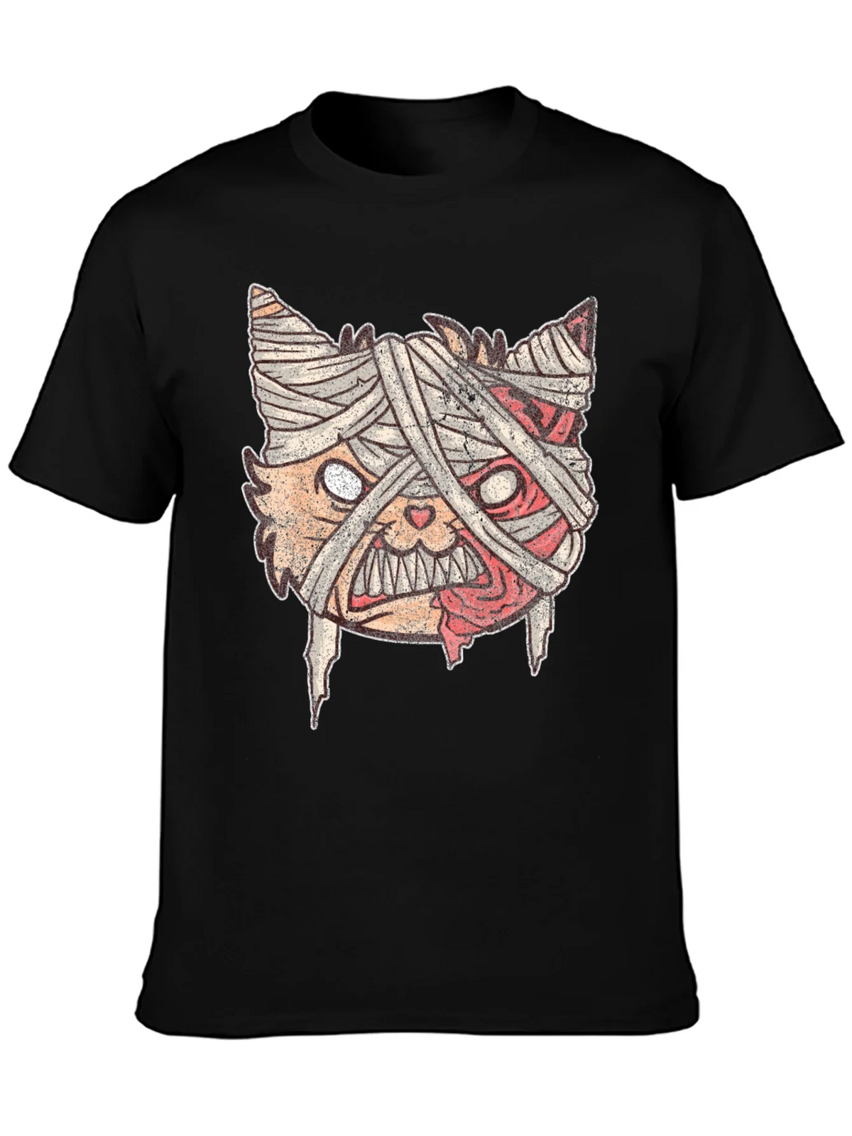 Mummy Cat Graphic Tee - Halloween Style product image 3