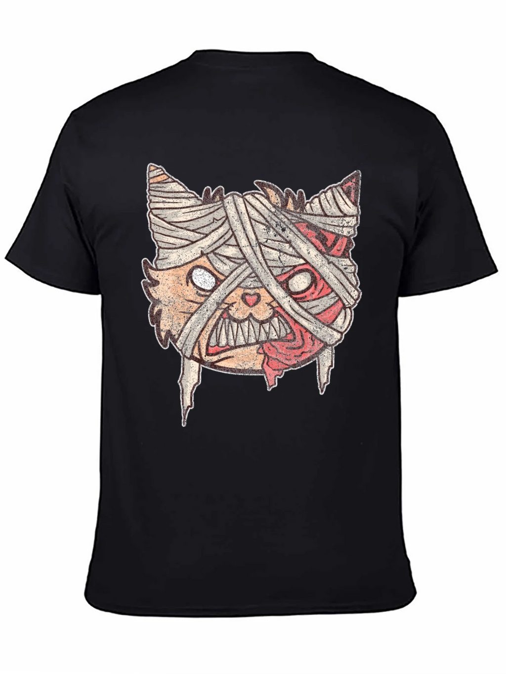 Mummy Cat Graphic Tee - Halloween Style product image 4