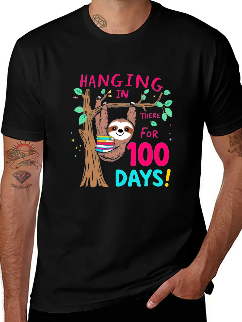 100 Days of School Sloth T-Shirt product image 1