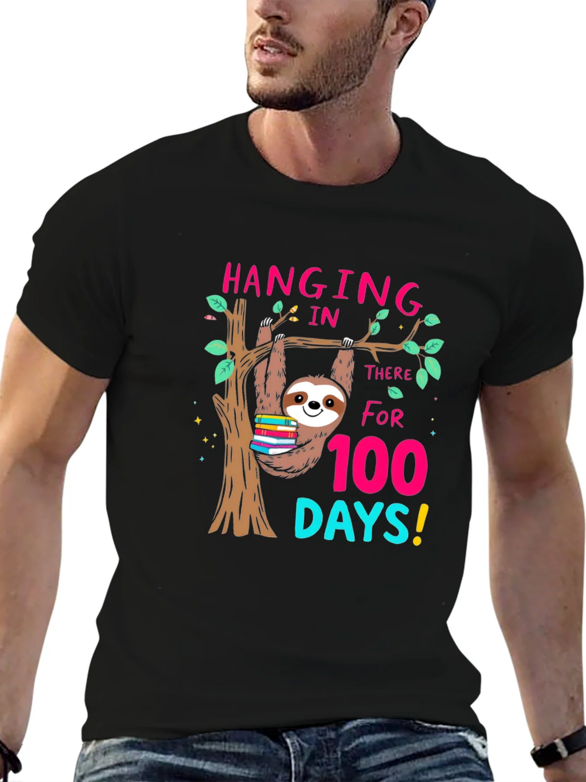 100 Days of School Sloth T-Shirt product image 6