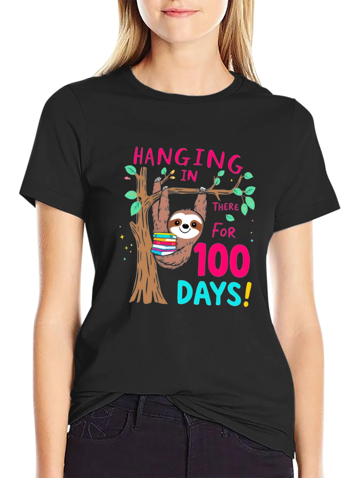 100 Days of School Sloth T-Shirt product image 2