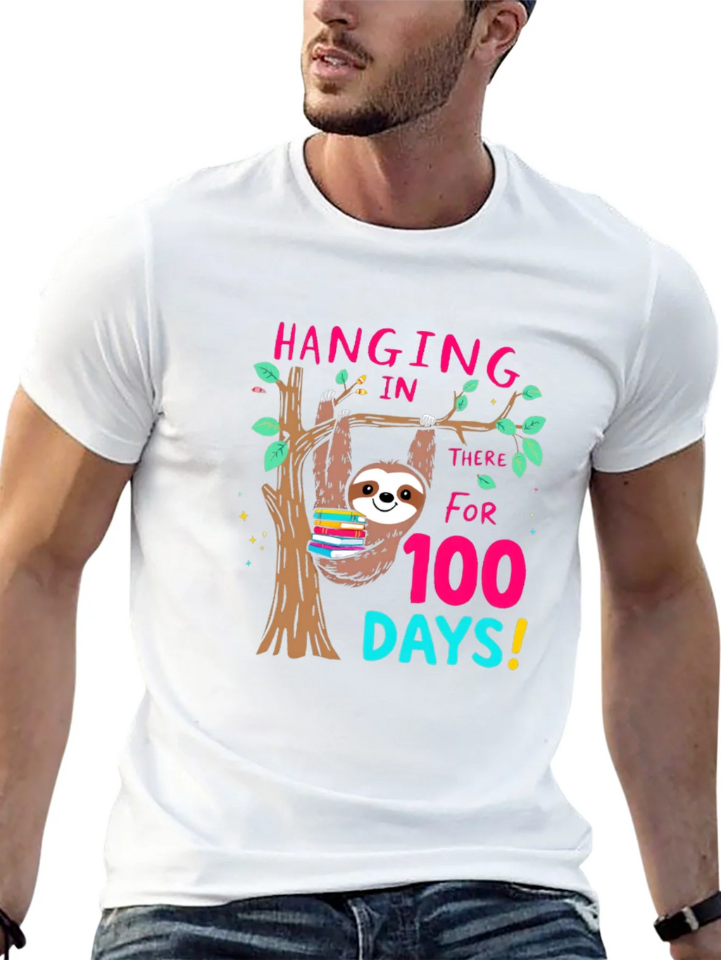 100 Days of School Sloth T-Shirt product image 12