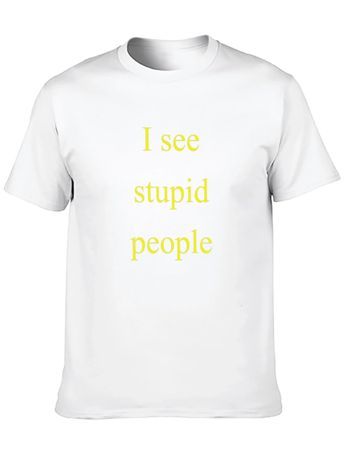 I See Stupid People Black T-Shirt product image 9