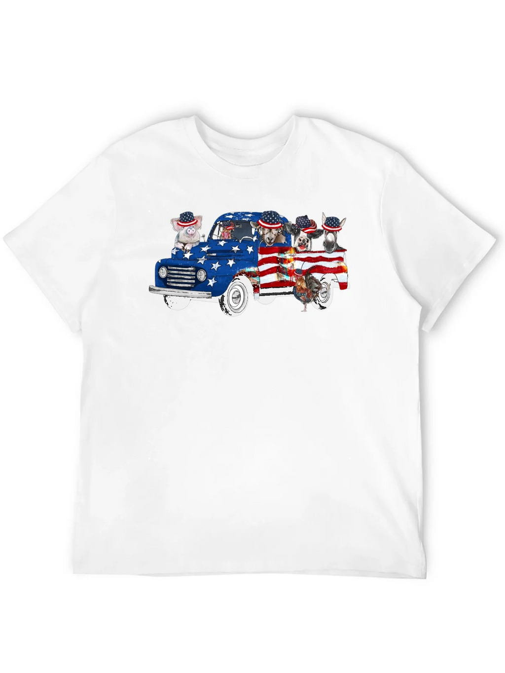 Patriotic Animals Truck T-Shirt product image 11