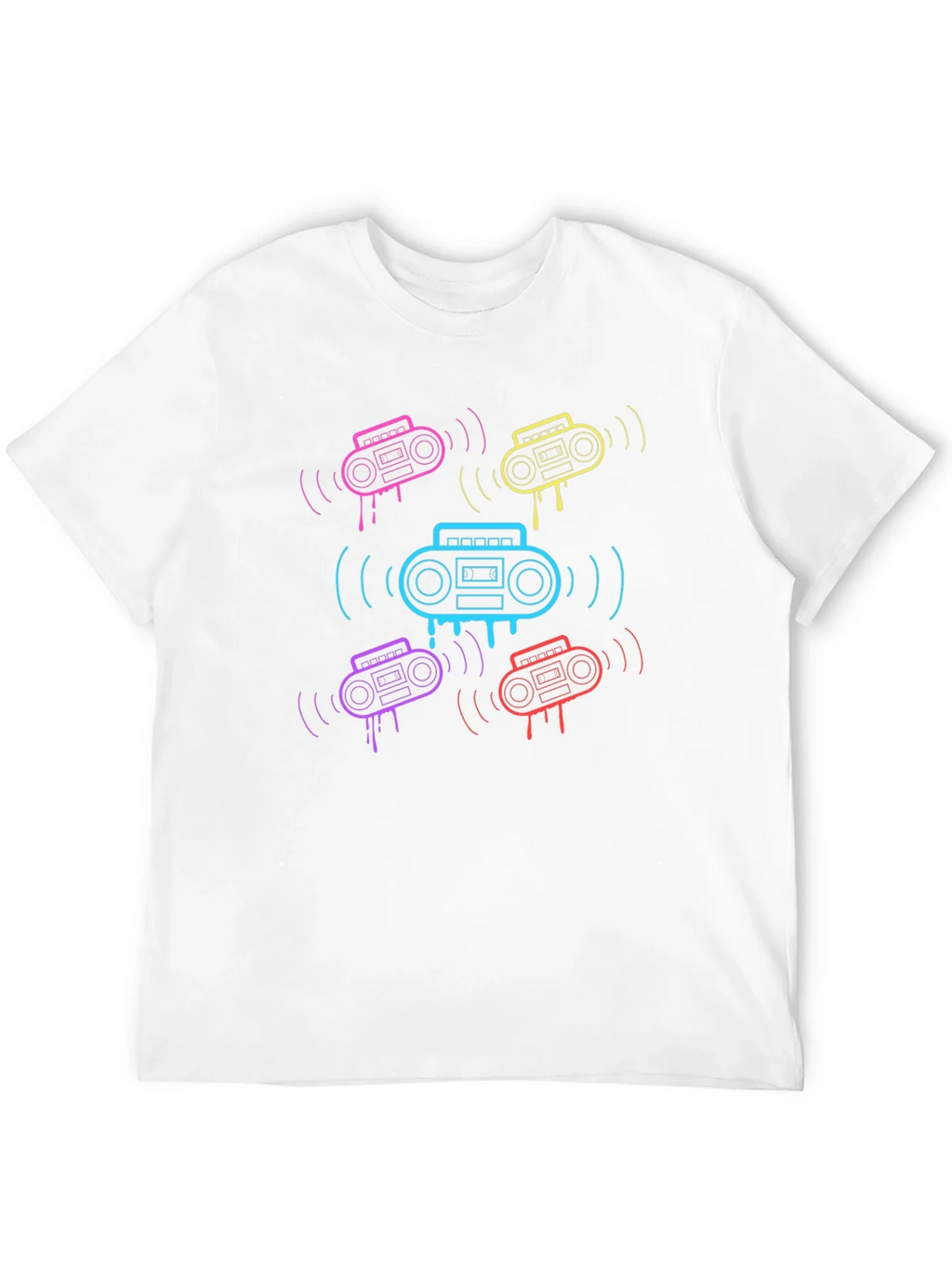 Retro Boombox Graphic T-Shirt product image 11