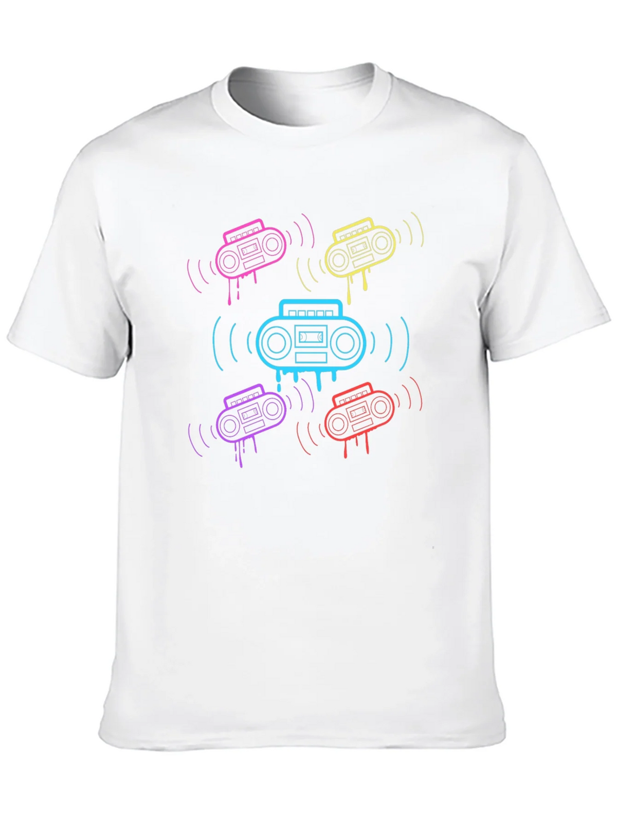 Retro Boombox Graphic T-Shirt product image 9