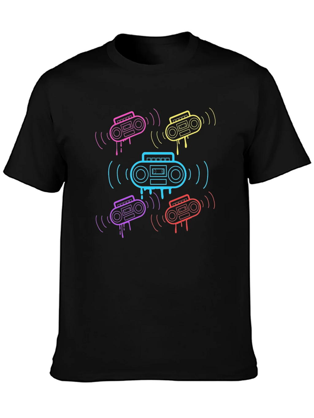 Retro Boombox Graphic T-Shirt product image 3