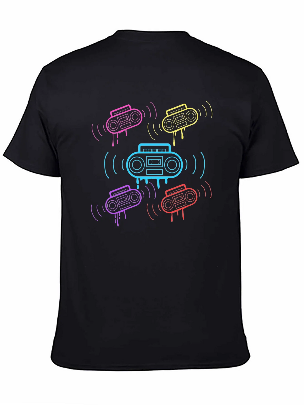 Retro Boombox Graphic T-Shirt product image 4