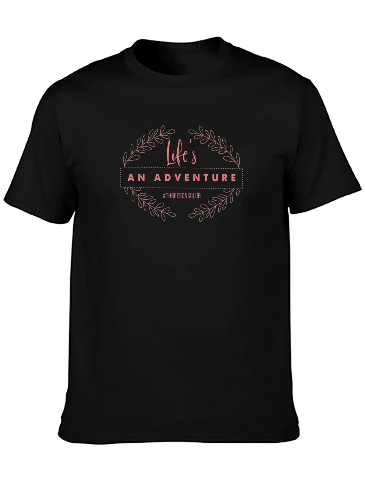 Lifes An Adventure Black T-Shirt product image 6