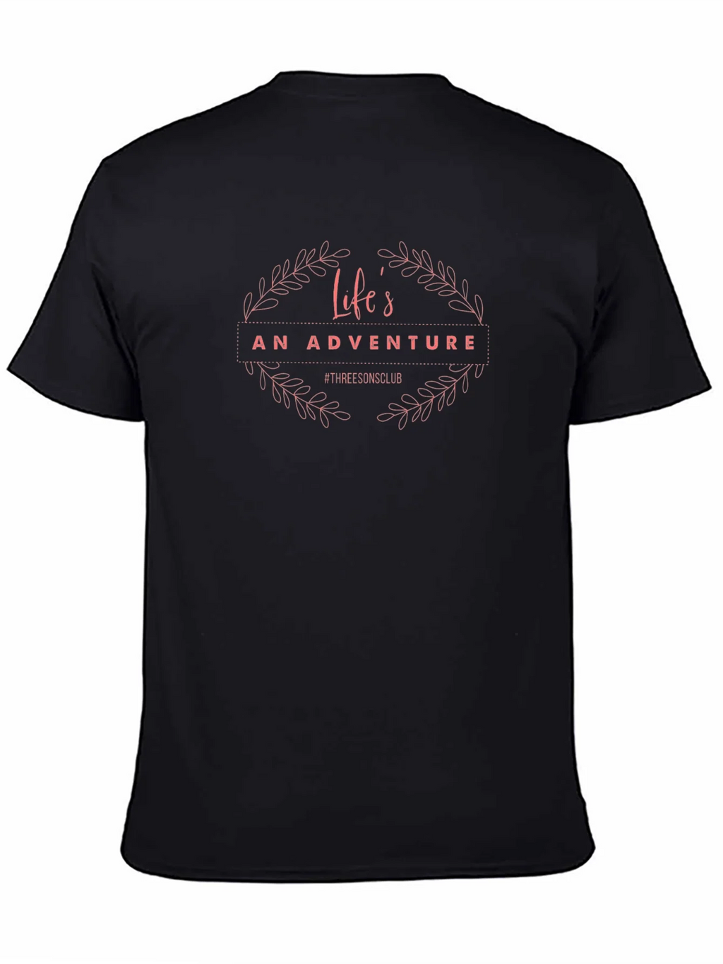 Lifes An Adventure Black T-Shirt product image 7
