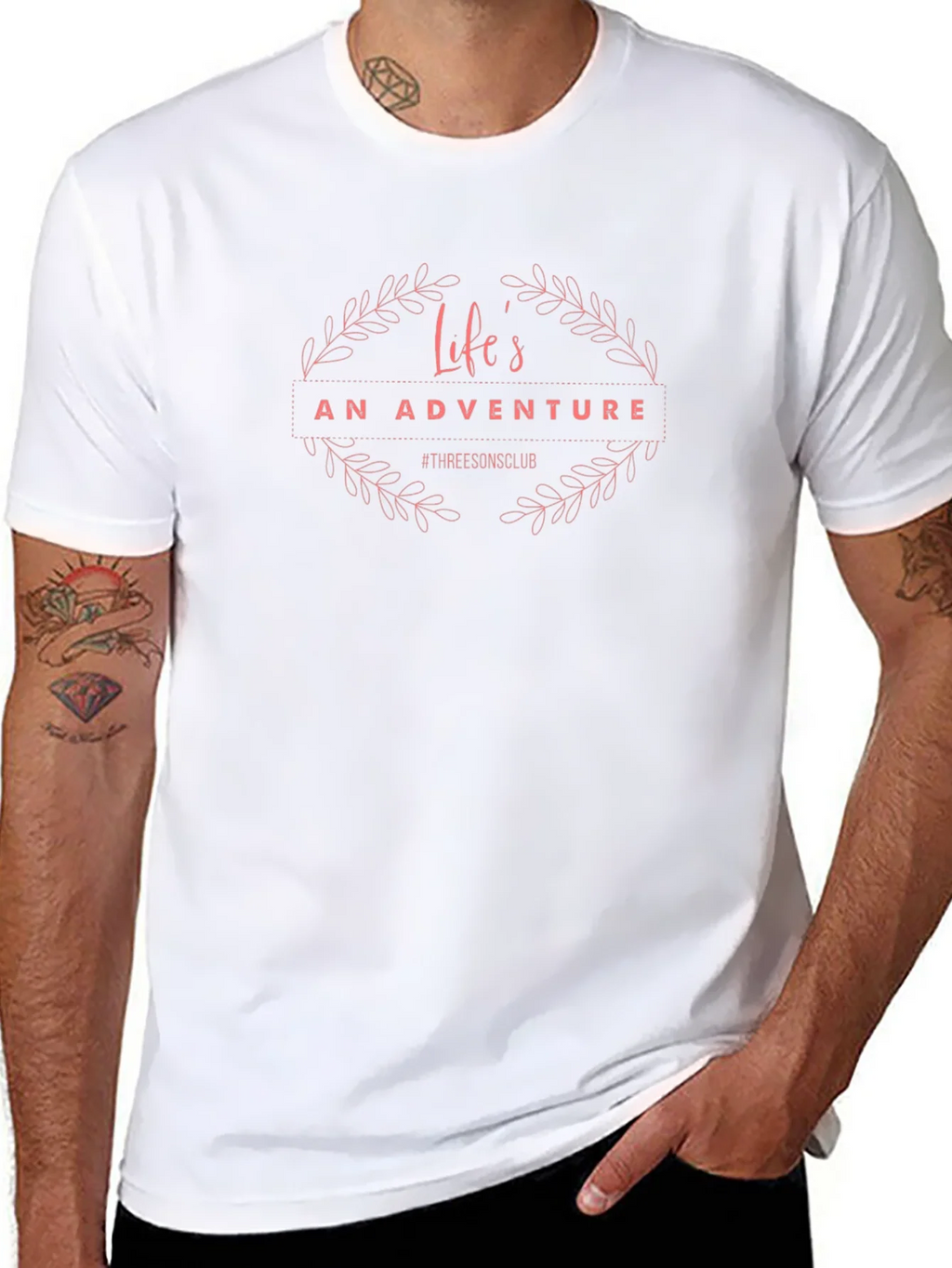 Lifes An Adventure Black T-Shirt product image 10